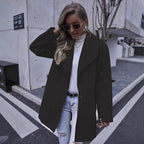 Damen modischer Oversized-Mantel mit strukturiertem Design R&B