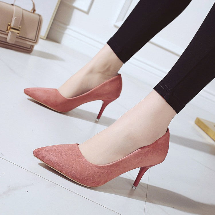 Damen nan spitze Court-Pumps mit schlankem Stilettoabsatz und gepolsterter Komfortinnensohle R&B