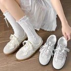 Damen Sneaker mit dekorativer Spitzenapplikation R&B