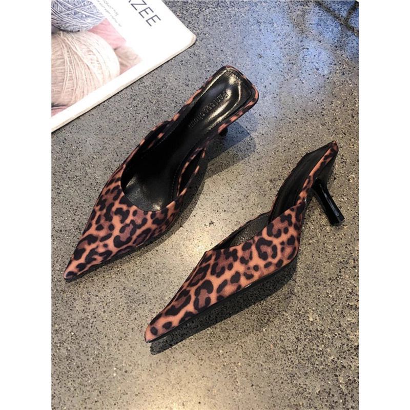 Damen Slingback-Pumps mit elegantem Leopardenmuster R&B