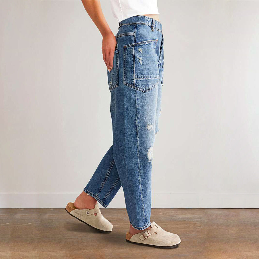 Damen Vintage Destroyed Jeans R&B