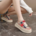 Damen Slip-On Sneakers mit atmungsaktivem Mesh-Obermaterial und modischem Design R&B