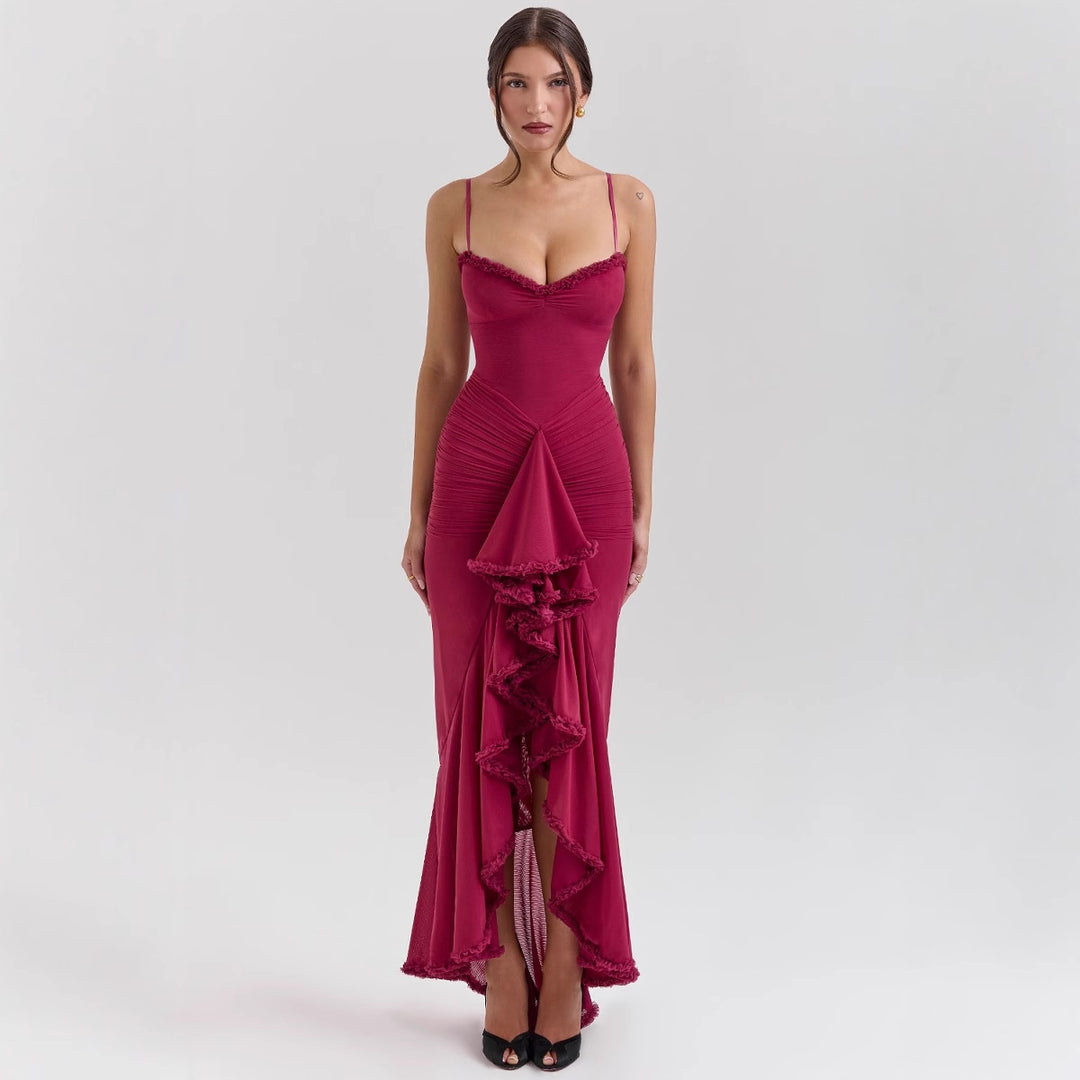 Damen Abendkleid mit schickem Dekolleté und figurbetontem Schnitt R&B