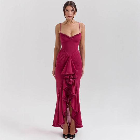 Damen Abendkleid mit schickem Dekolleté und figurbetontem Schnitt R&B
