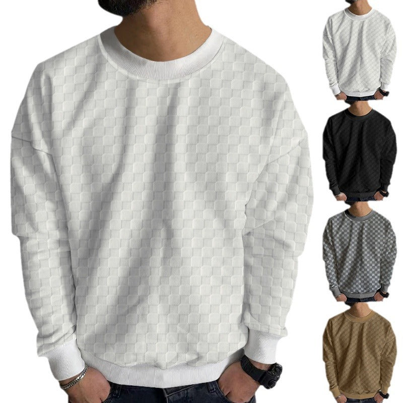 Herren Strukturierter Pullover aus hochwertigem Baumwollmix R&B