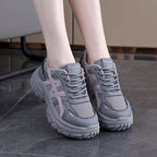 Damen Chunky Sneakers mit atmungsaktivem Mesh-Obermaterial und stoßdämpfender Sohle R&B