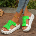 Damen trendige Badesandalen mit hoher rutschfester Sohle R&B
