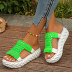 Damen trendige Badesandalen mit hoher rutschfester Sohle R&B