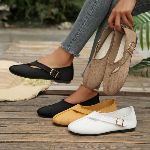 Damen Elegante Slipper mit verstellbarem Riemen und modischem Design R&B
