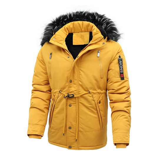 Herren isolierte Funktionsjacke mit abnehmbarer Kapuze R&B
