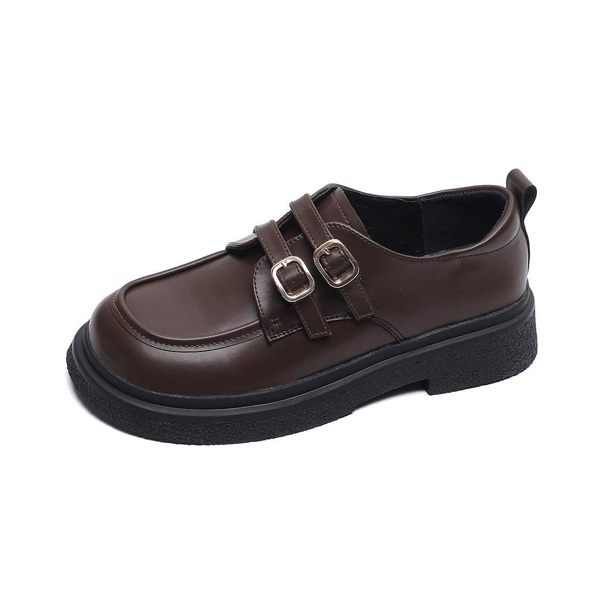 Damen modische Schnürschuhe mit Doppelriegelschnallen