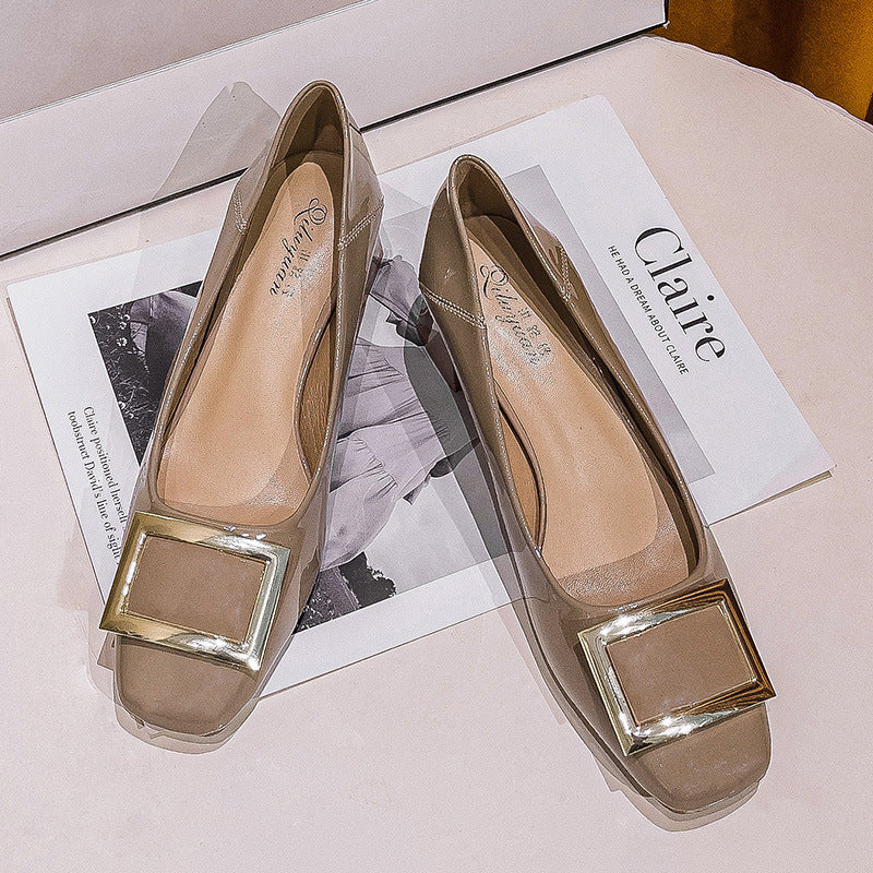 Damen elegante Ballerinas mit modischem Schmuckdetail R&B