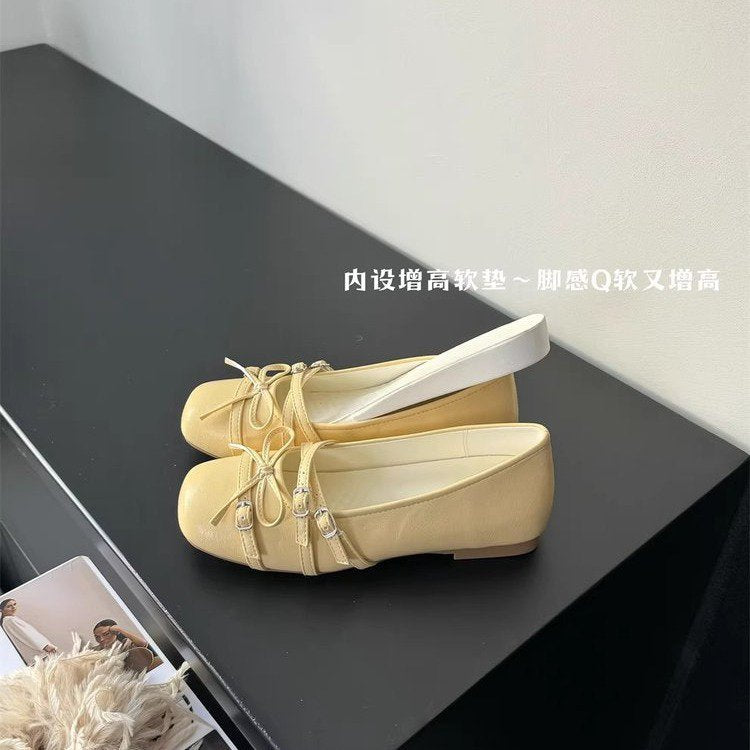 Damen elegante Ballerinas mit modischen Riemchen und komfortabler Sohle R&B
