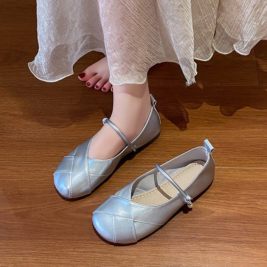 Damen Ballerinas mit dekorativem Riemen R&B