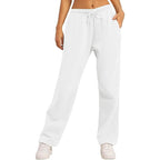 Damen bequeme Sporthose mit elastischem Bund und praktischen Taschen R&B