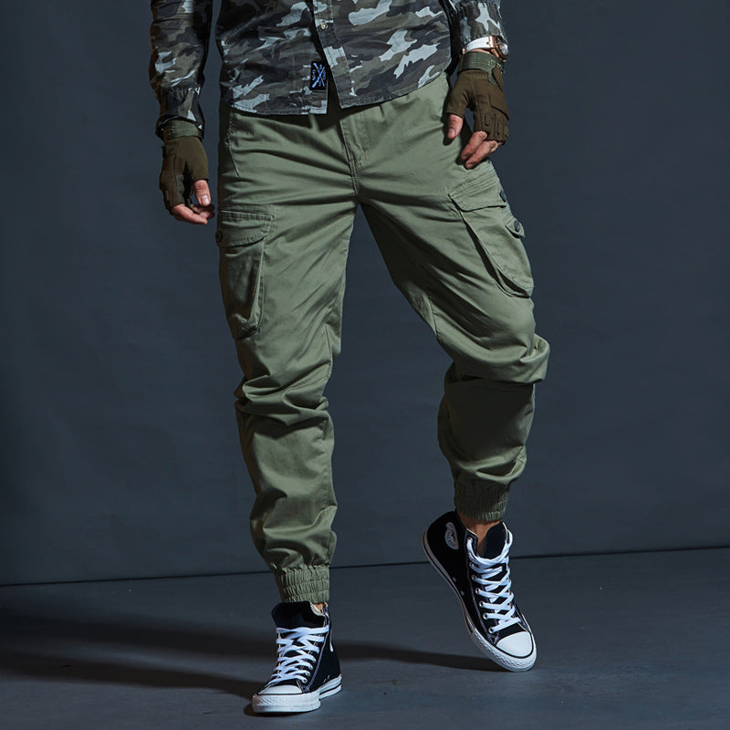 R&B | Cargo-Hosen Taktische Passform Atmungsaktive Baumwolle Elastischer Bund Mehrere Taschen