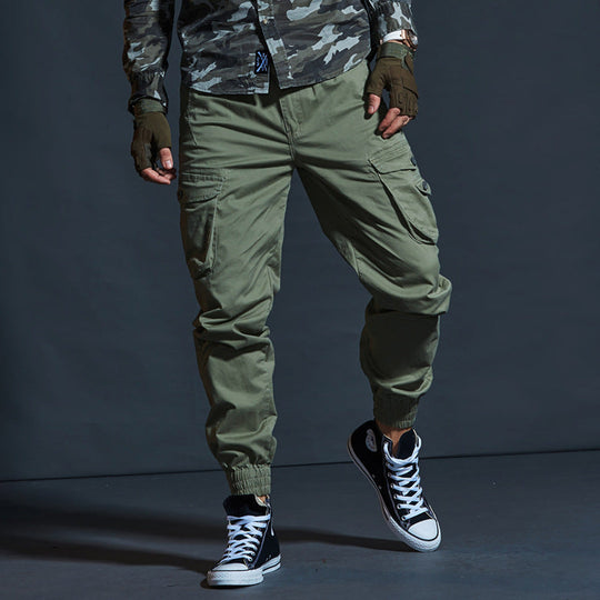 R&B | Cargo-Hosen Taktische Passform Atmungsaktive Baumwolle Elastischer Bund Mehrere Taschen