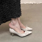 Damen elegante Pumps mit zierlichem Schnürdetail R&B