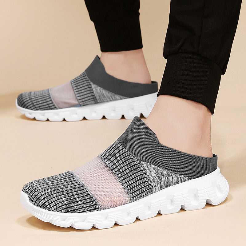 Damen Freizeitschuhe mit flexiblem Strick-Obermaterial und rutschfester Laufsohle