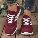 Damen Sportliche Freizeitsneaker mit praktischem Schnürverschluss R&B