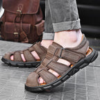 Herren bequeme Sandalen aus hochwertigem Leder R&B