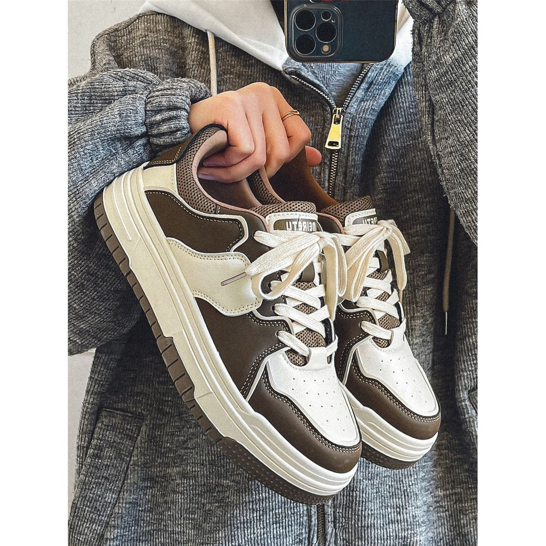 Damen Sportliche Chunky Sneakers mit atmungsaktiver Oberflächenstruktur und flexibler Sohle R&B