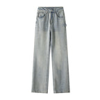 Herren Weitgeschnittene Jeans mit hohem Bund und praktischen Taschen R&B