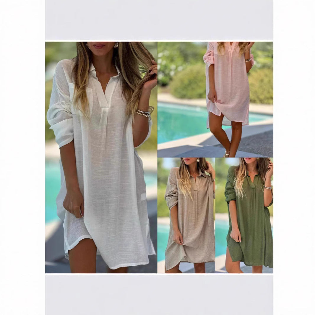 Damen lässiges Sommerkleid R&B