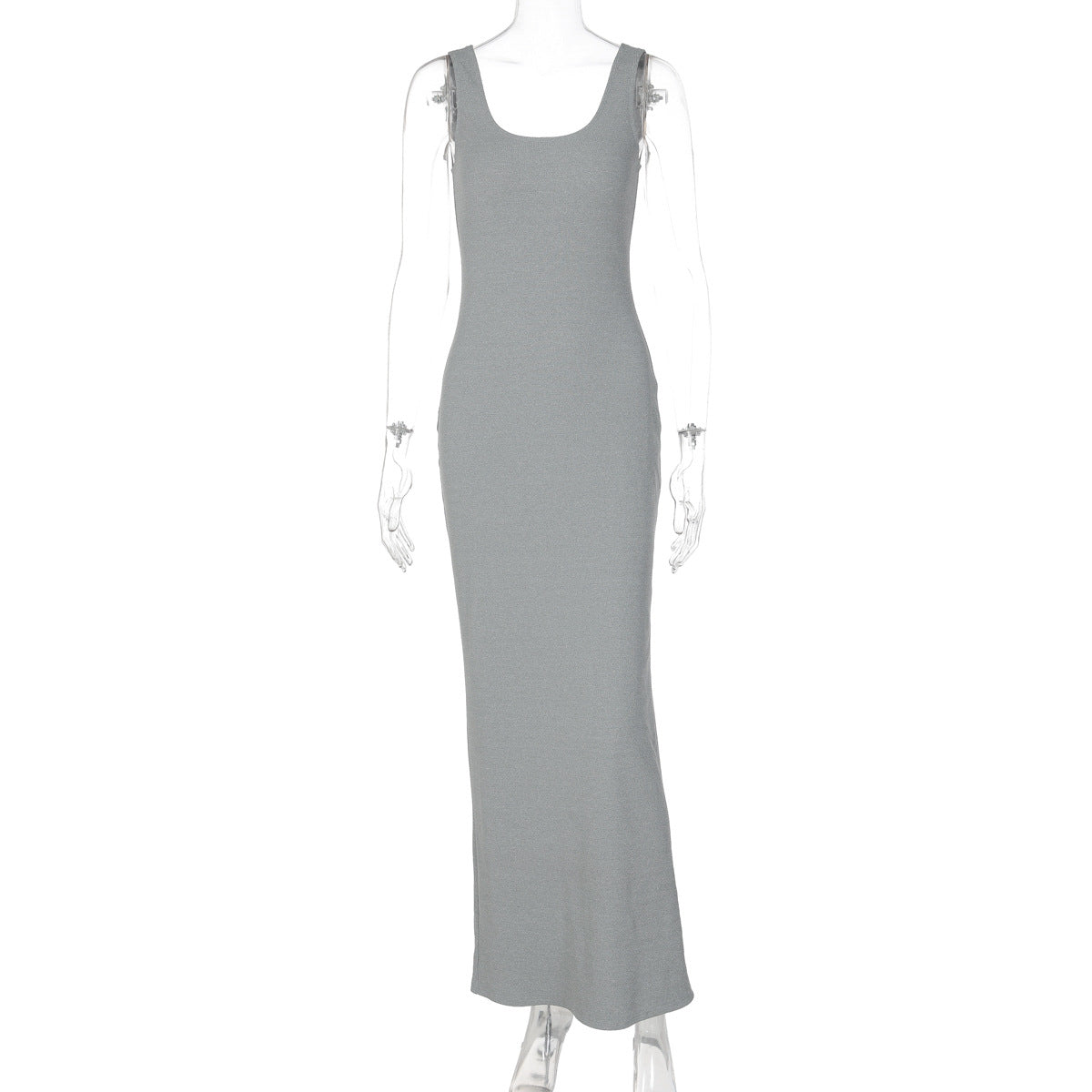 Damen Figurbetontes Langkleid aus hochwertigem Stretchmaterial R&B