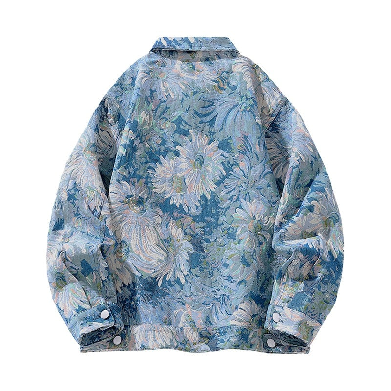 Damen modische Blumenmuster-Jacke R&B