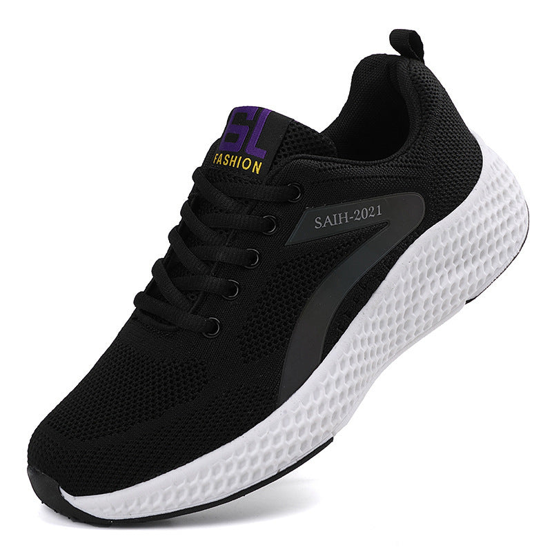 Damen Sportliche Mesh-Sneaker mit dämpfender Sohle und atmungsaktiver Konstruktion R&B