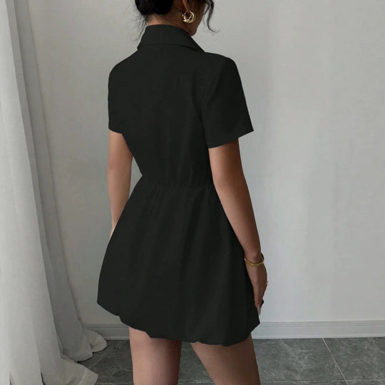 Damen Hemdblusenkleid mit zeitloser Silhouette und tailliertem Design R&B