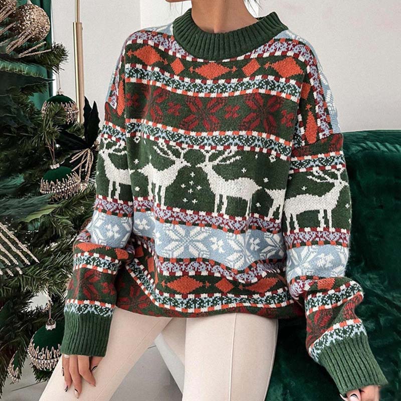 R&B | Weihnachtspullover Mit Festlichem Motiv