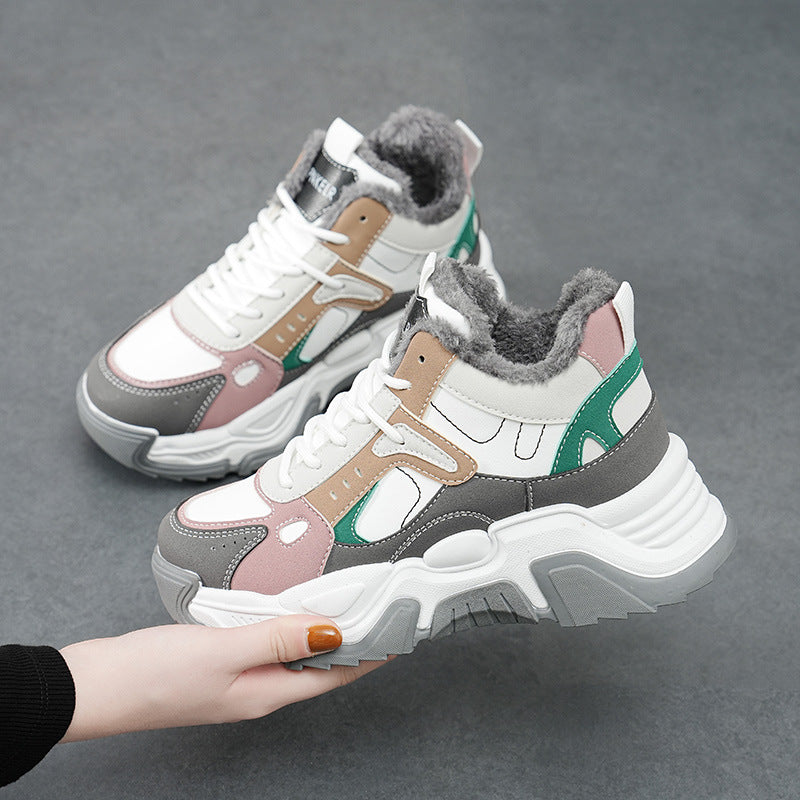 Damen modische High-Top Sneakers mit weichem Innenfutter und rutschfester Sohle R&B