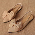 Damen Slip-On Sandaletten mit dekorativem Schleifen-Detail R&B