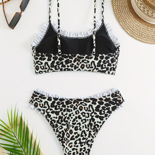 Damen Bunte Bikini Oberteil und Unterteil R&B