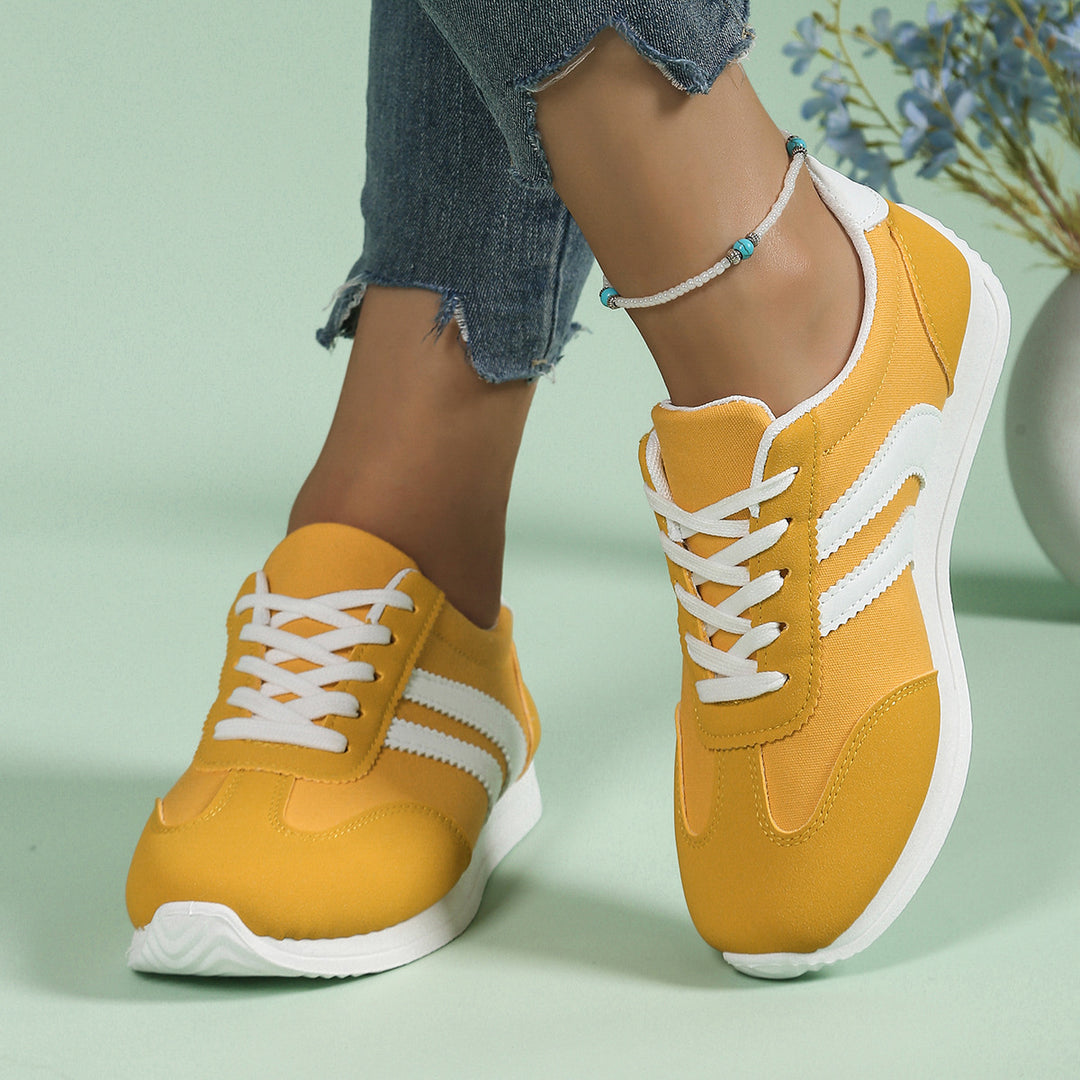 Damen Freizeit-Sneaker mit atmungsaktivem Obermaterial und bequemer Dämpfung R&B