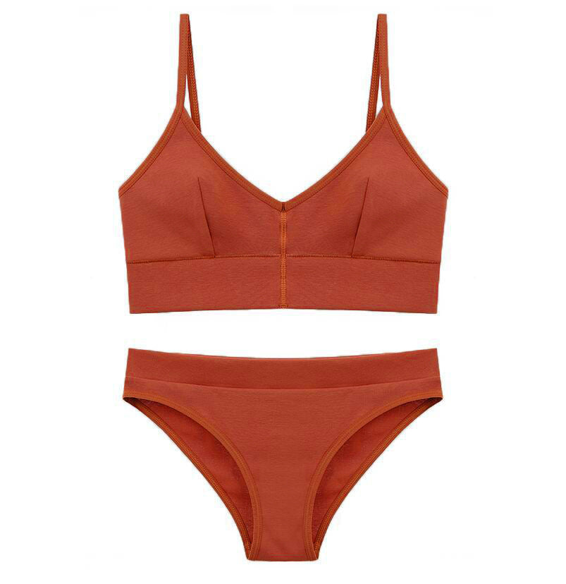 Damen Bikini-Set mit elegantem V-Ausschnitt und verstellbaren Trägern R&B