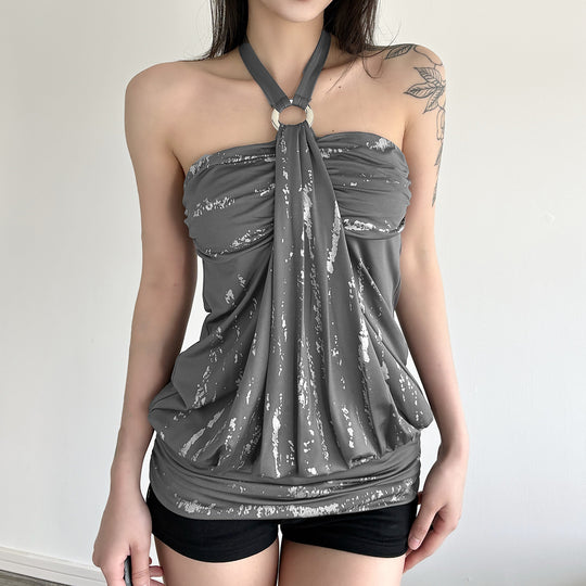 Damen Bandeau-Kleid mit elegantem Rüschen-Design und flexiblem Oberteil R&B