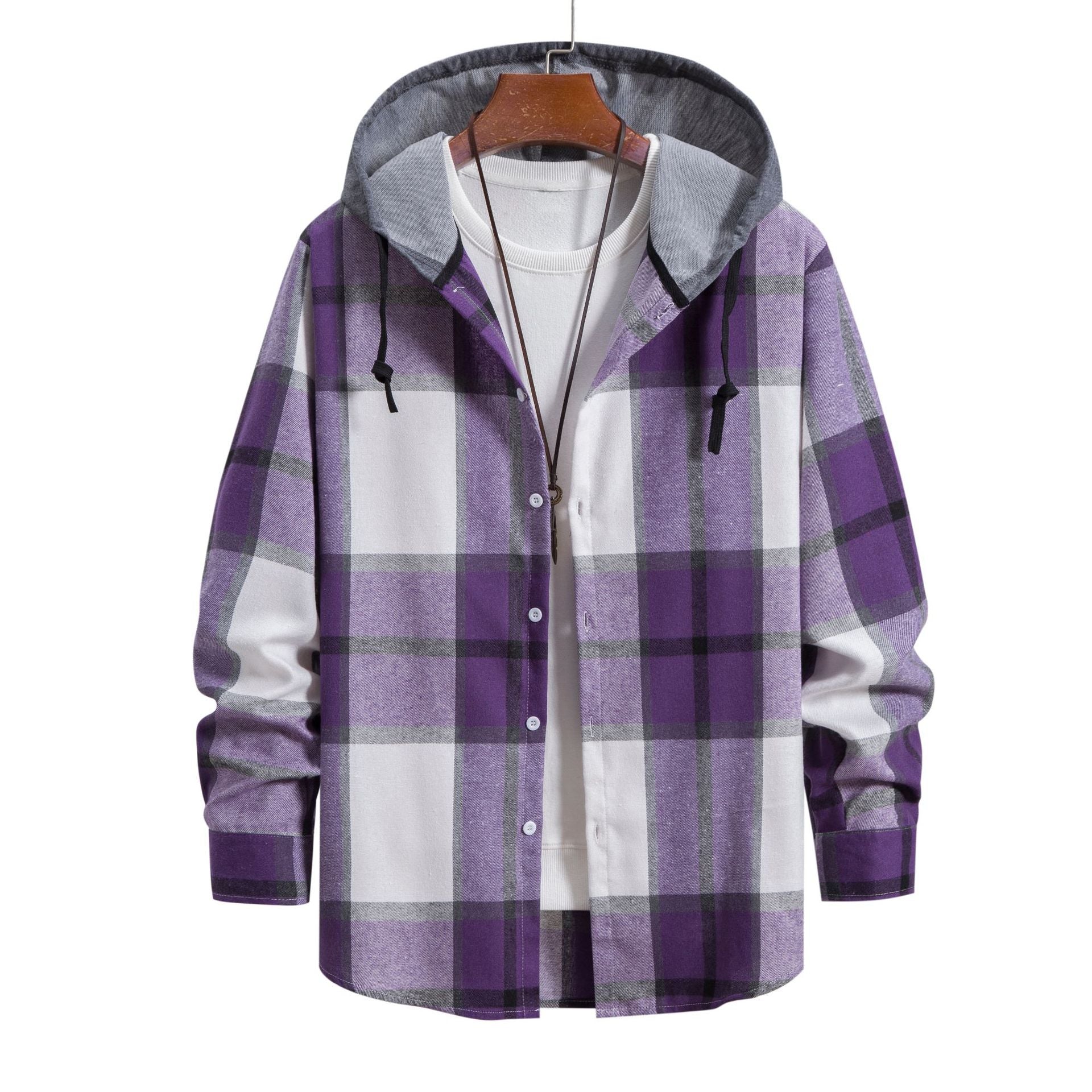 R&B Lässige karierte Herrenjacke