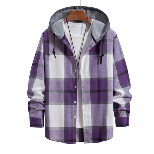R&B Lässige karierte Herrenjacke