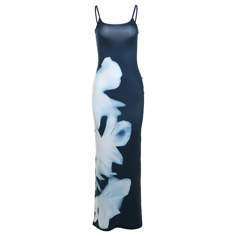 Damen Elegantes Maxikleid mit schmeichelnder Silhouette und floralem Design R&B