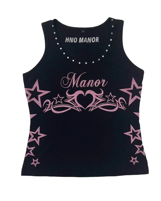 Damen Trendiges Tanktop mit Glitzerdesign R&B