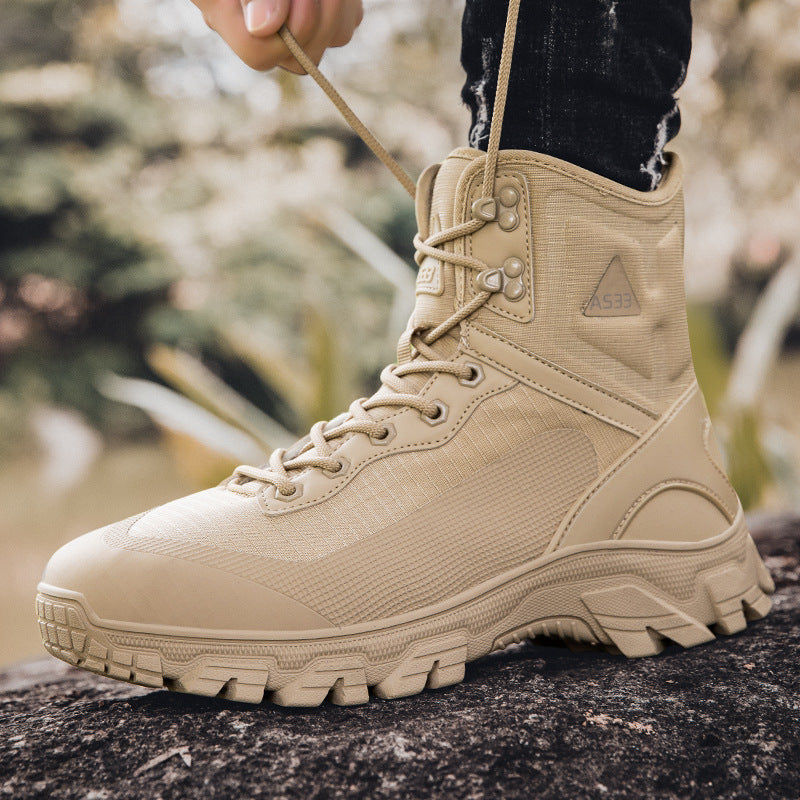 Herren taktische Outdoorschuhe mit atmungsaktiver Membran und rutschfester Sohle R&B