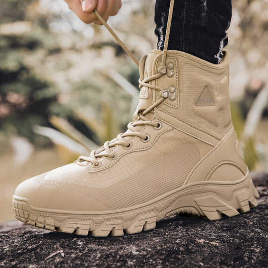 Herren taktische Outdoorschuhe mit atmungsaktiver Membran und rutschfester Sohle R&B