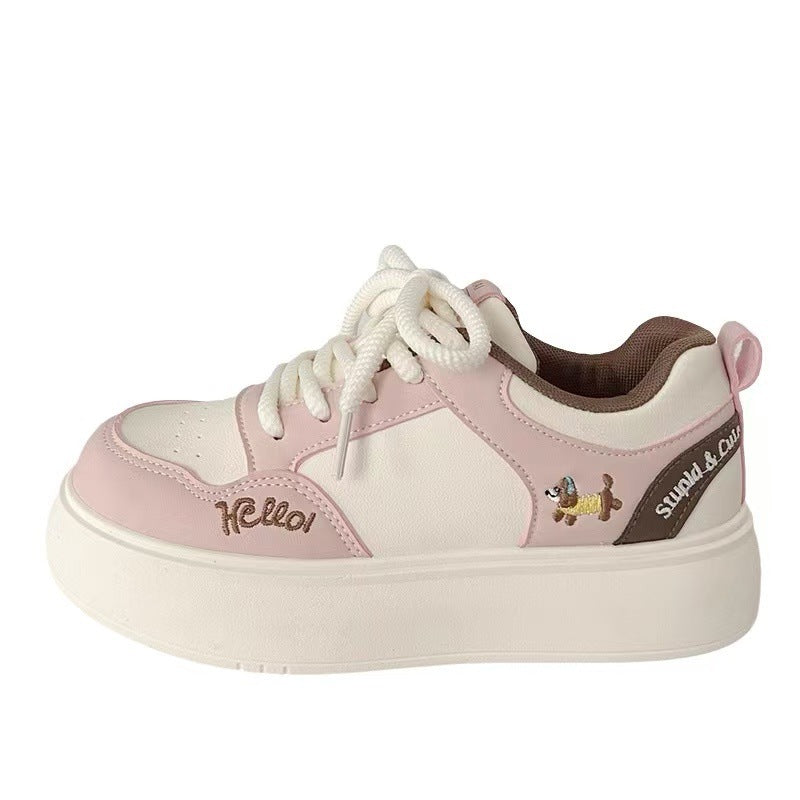 Damen Trend-Sneaker mit verspieltem Tiermotiv und federnder Sohle