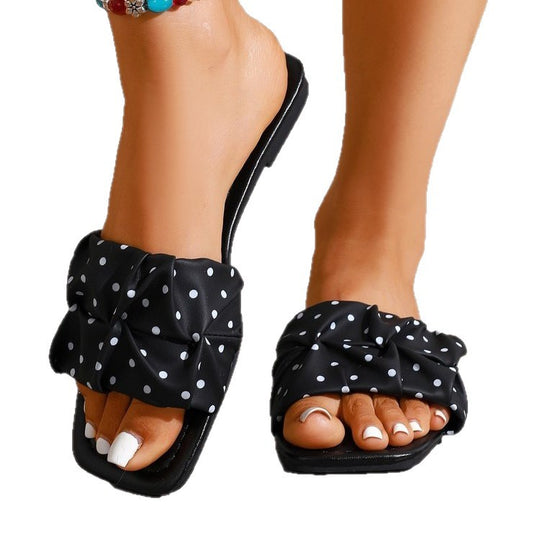 Damen modische Riemchen-Sandalen mit komfortablem Schleifen-Design R&B