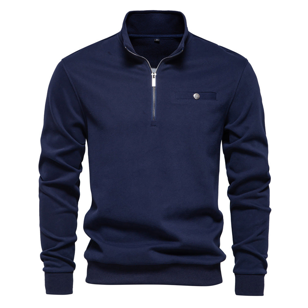Herren Sweatshirt mit Stehkragen R&B