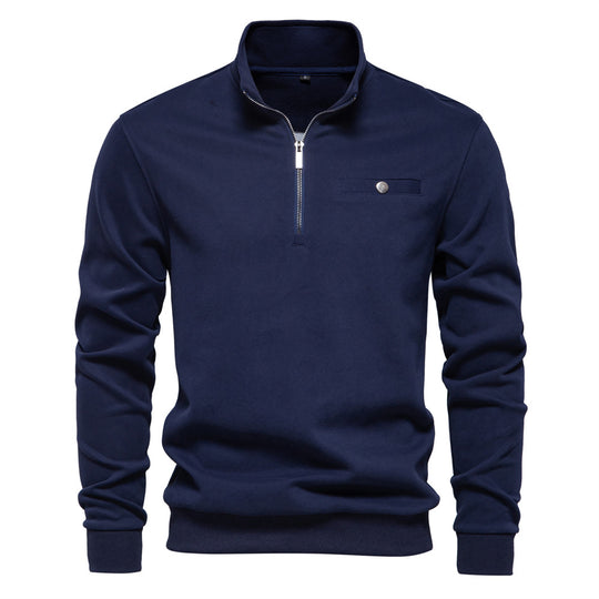 Herren Sweatshirt mit Stehkragen R&B