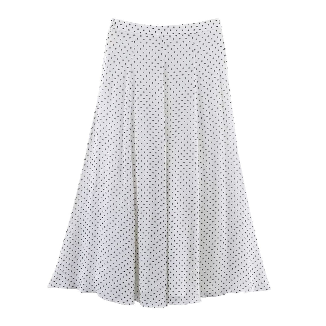 Damen Maxirock mit elegantem Pünktchenmuster und fließendem Schnitt R&B